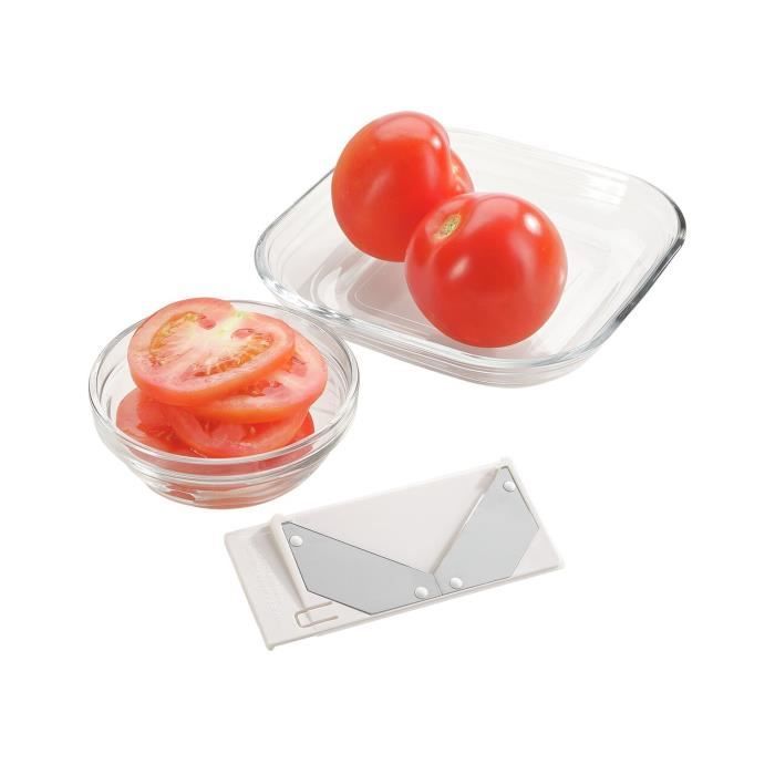 Râpe universelle Leifheit ComfortLine 23170 - râpe a légumes avec 5 grilles interchangeables - mandoline cuisine en acier inox