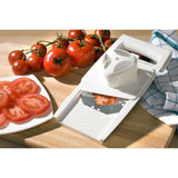 Râpe universelle Leifheit ComfortLine 23170 - râpe a légumes avec 5 grilles interchangeables - mandoline cuisine en acier inox