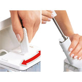 Dénoyauteur a prunes Leifheit 37300, dénoyauteur automatique avec lame en acier inox de haute qualité, utilisation rapide et simple