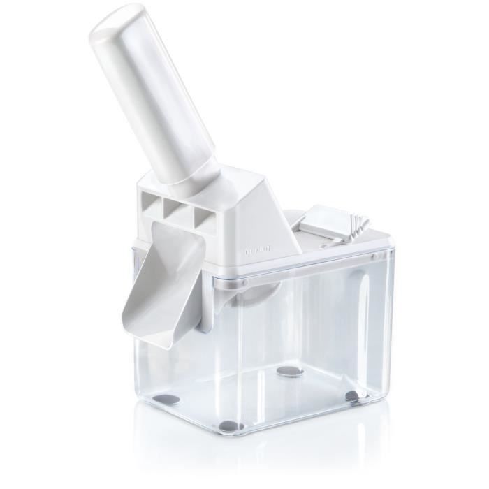 Dénoyauteur a prunes Leifheit 37300, dénoyauteur automatique avec lame en acier inox de haute qualité, utilisation rapide et simple