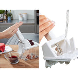 Dénoyauteur a prunes Leifheit 37300, dénoyauteur automatique avec lame en acier inox de haute qualité, utilisation rapide et simple