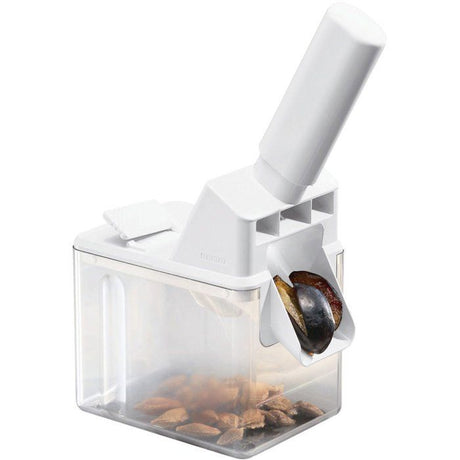 Dénoyauteur a prunes Leifheit 37300, dénoyauteur automatique avec lame en acier inox de haute qualité, utilisation rapide et simple