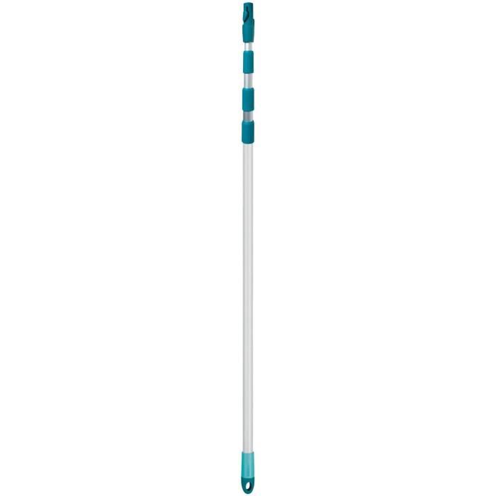 Telescopic Handle 145 to 400 cm 41523 Leifheit, adjustable and extendable broom handle, Click-system, for cleaning floors, windows