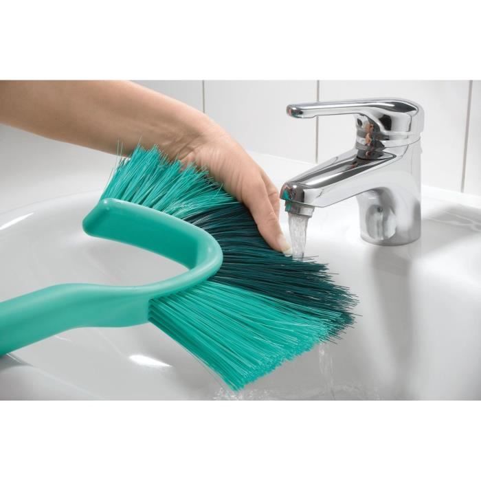 Tete de Loup Leifheit Dusty 41524, plumeau a poussiere pour un nettoyage efficace, balai brosse compatible avec manche Click System