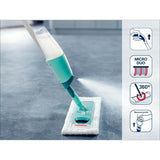 Balai pulvérisateur Leifheit Easy Spray XL 56690, lave sol articulé a 360° avec pulvérisateur intégré au manche, housse micro duo
