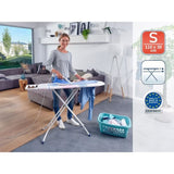 Table a repasser Leifheit Classic S Basic 72576, table de repassage avec hauteur réglable de 69 a 88 cm, housse en cotton, 110x30cm