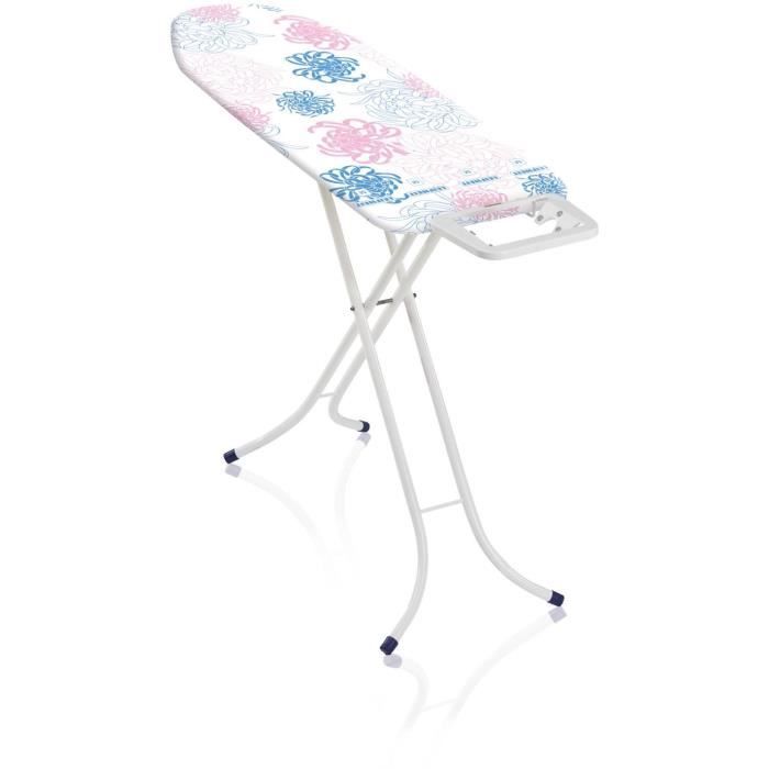 Table a repasser Leifheit Classic M Basic 72577, table de repassage avec hauteur réglable de 69 a 88 cm, housse en cotton, 120x38cm