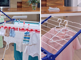 Étendoir a linge Leifheit Pegasus 200 Solid Comfort 81516, séchoir a linge avec 20m d'étendage, tancarville 8 accessoires, blanc