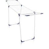 Étendoir a linge Leifheit Classic 180 Solid 81621, séchoir a linge compact avec 18m d'étendage et 4 supports pour cintres, blanc