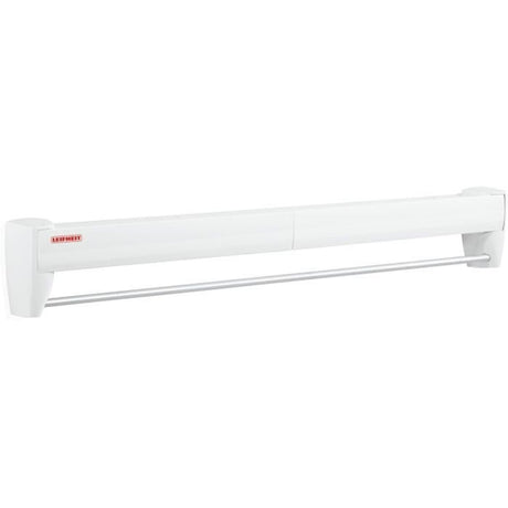 Séchoir mural Leifheit Telegant 36 Protect Plus 83201, étendoir mural dépliable avec 5 barres de 72cm, matériau inoxydable, blanc