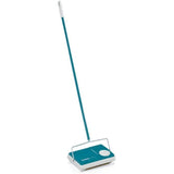 Balai mécanique Leifheit Regulus 11700, balayeuse efficace avec 3 brosses rotatives de balayage, sans câble ni électricité,turquoise