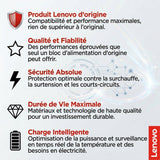 Chargeur secteur LENOVO 65W USB-C - Adaptateur alimentation PC portable - Charge rapide