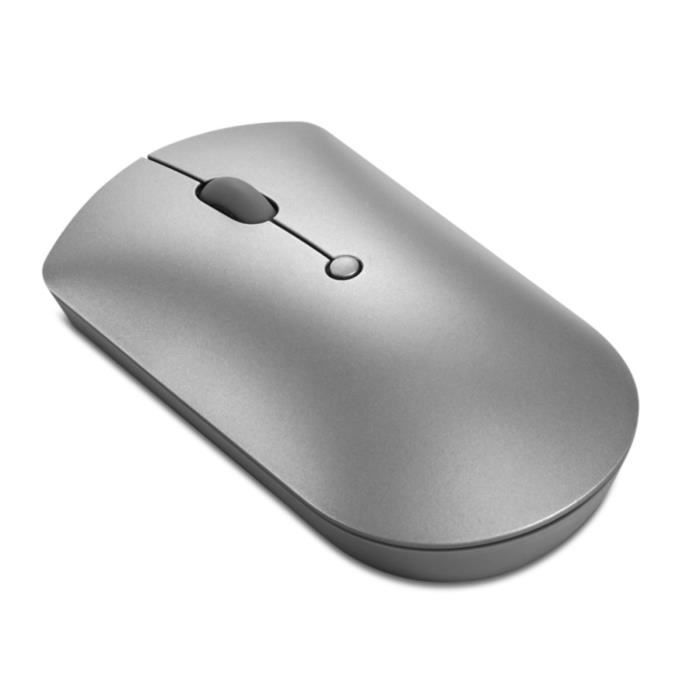 Souris sans fil LENOVO 600 Silent - Bluetooth 5.0 - Boutons silencieux - Double connexion - Gris fer