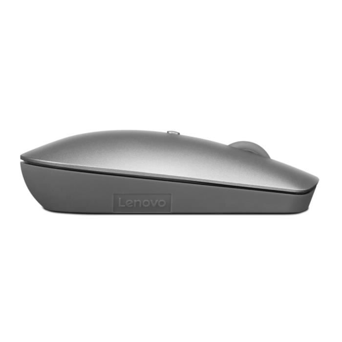 Souris sans fil LENOVO 600 Silent - Bluetooth 5.0 - Boutons silencieux - Double connexion - Gris fer