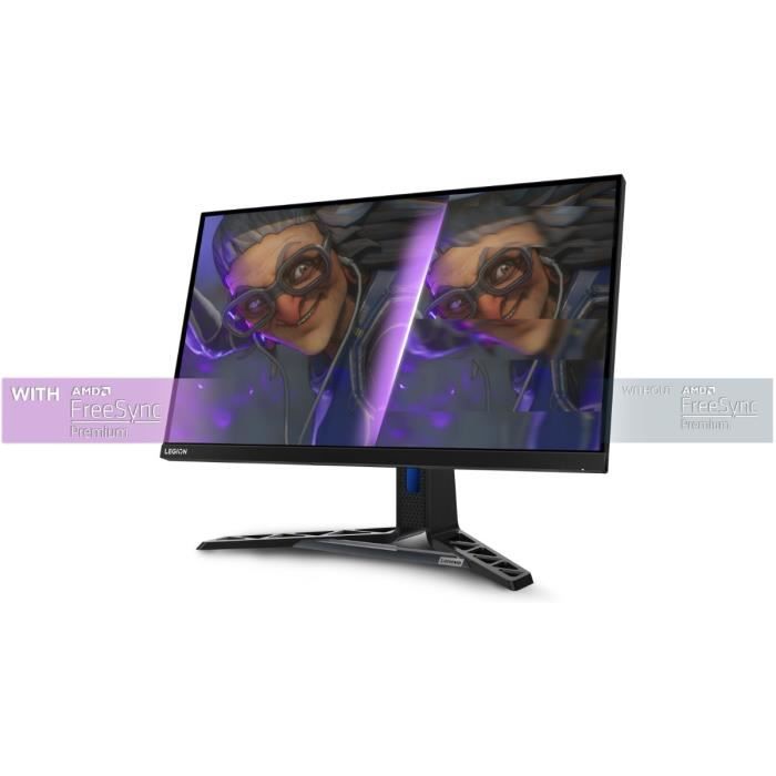 Ecran PC Gamer LENOVO Legion Y27-30 - 27 FHD 1920x1080 IPS - 165 Hz - 0.5 ms - HDMI - Port Diplay - USB Hub - AMD FreeSync Premium
