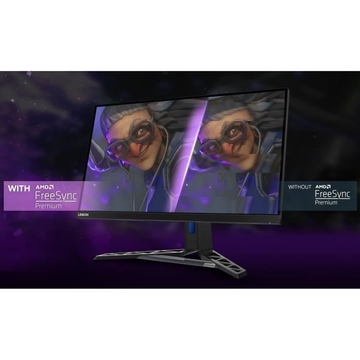 Ecran PC Gamer - LENOVO - 27 - FHD - 165Hz - Dalle IPS - 0,5ms -  Ajustable en hauteur - 66F8GAC3EU