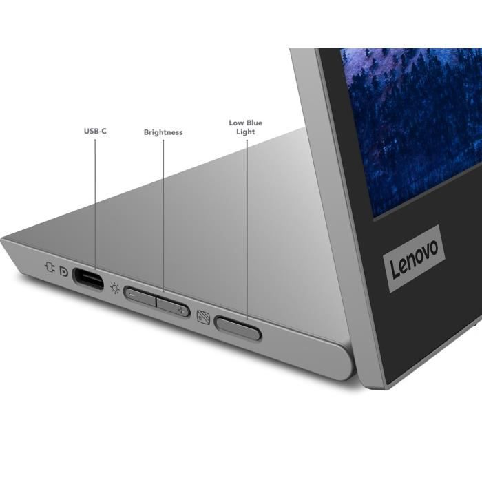 Ecran PC - LENOVO - 15,6 - FHD - 60Hz - Dalle IPS - 6ms - Ajustable en hauteur - 66E4UAC1WL