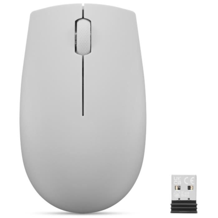 Souris sans fil LENOVO 300 - Compacte - Autonomie longue durée - Gris