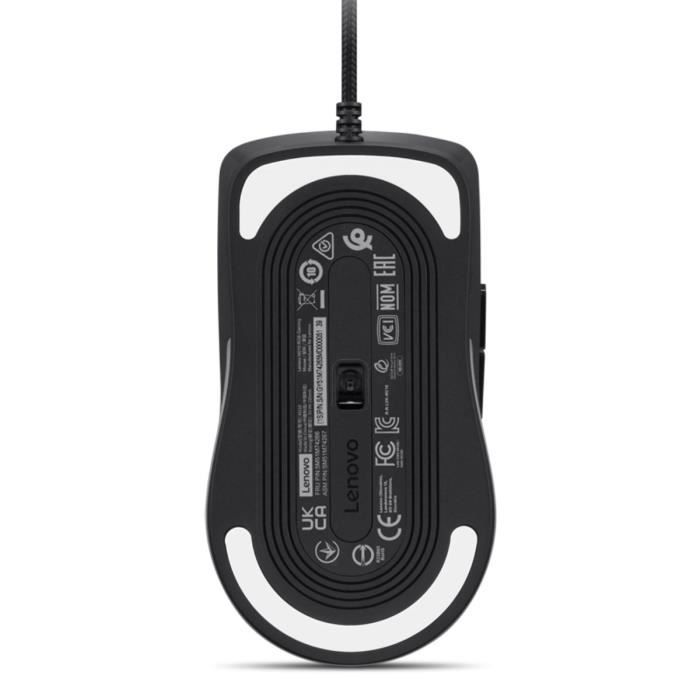 Souris filaire Gaming LENOVO M210 - RGB 3 zones - 7 boutons - Prete a l'emploi - Noir