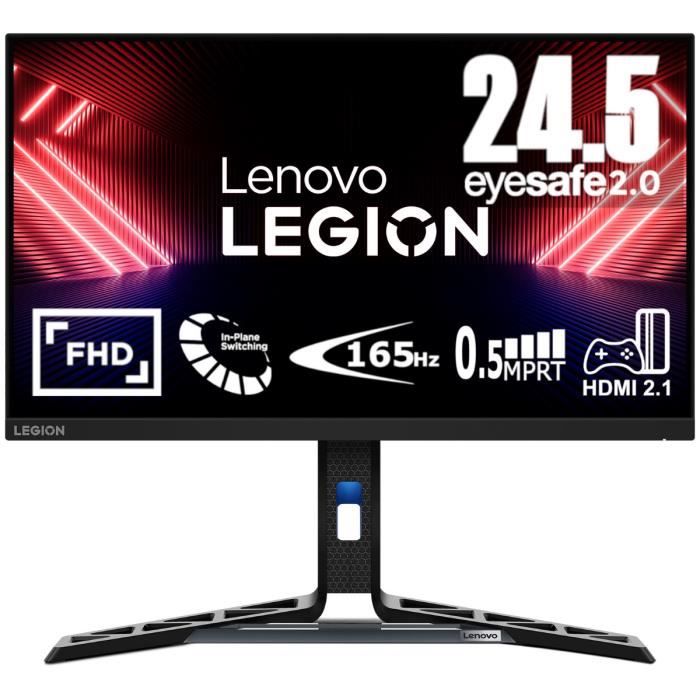 Ecran PC Gamer LENOVO Legion R25i-30 - 24,5 IPS FHD 165Hz - 0,5ms - Cable DP - AMDFreeSync Premium