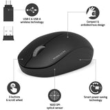 Souris sans fil - PORT Designs - 900540 Collection II - 2.4 GHz - Graphite Noir