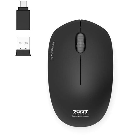 Souris sans fil - PORT Designs - 900540 Collection II - 2.4 GHz - Graphite Noir