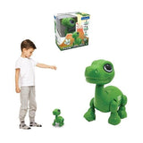 Power Puppy Mini - Robot dinosaure avec effets lumineux et sonores, contrôle par claquement de main, répétition