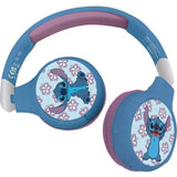 LEXIBOOK - Casque audio Bluetooth et filaire 2 en 1 - Pliable et ajustable - Disney Stitch