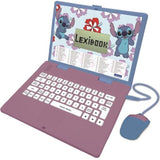 LEXIBOOK - Ordinateur éducatif bilingue Stitch - 124 activités (Français/Anglais) - Des 4 ans