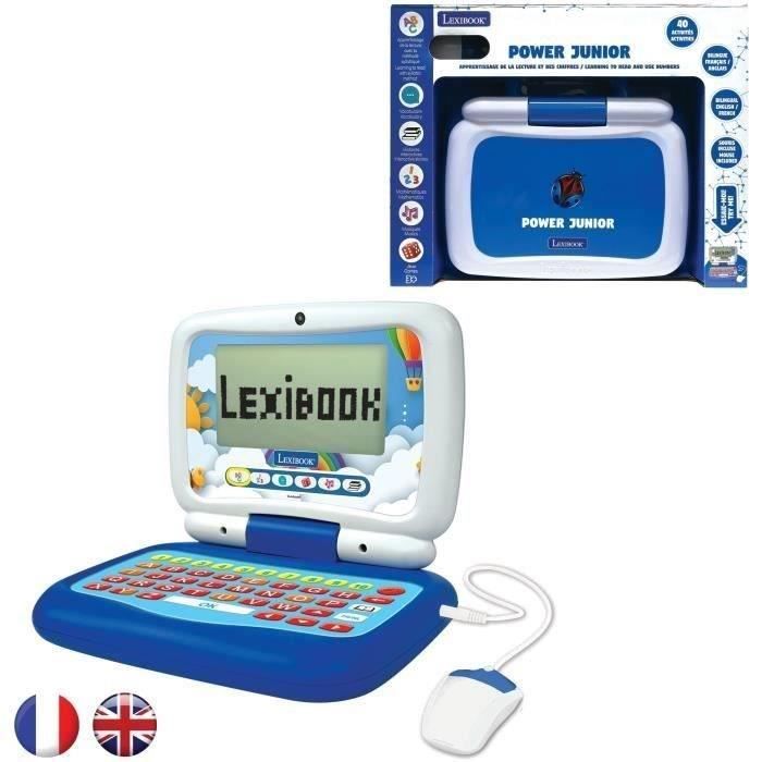 Bilingual FR/EN talking educational laptop for a total of 40 activities divided into 6 categories