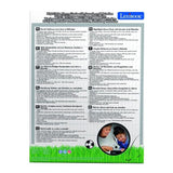 LEXIBOOK - Réveil veilleuse Football - Sons et mélodies, écran LCD rétro-éclairé et lumineux - Blanc, Noir
