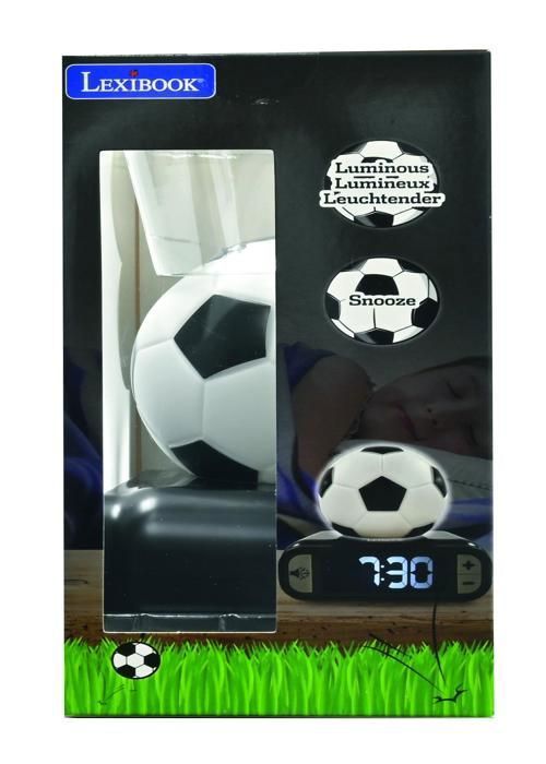 Réveil digital avec veilleuse Ballon de Foot et effets sonores