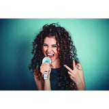 Lexibook - Microphone Karaoke Reine des Neiges - 3 modes et 4 effets sur la voix - Recharge USB-C - Bluetooth Sans fil