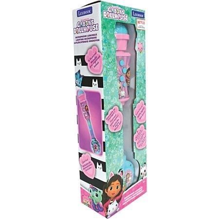 Microphone Gabby et la maison magique avec tube lumineux, enceinte (entrÈe auxiliaire), mÈlodies et effets sonores