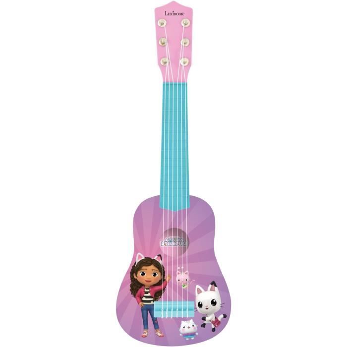 Lexibook - Ma Premiere Guitare Gabby et la maison magique - 53cm - Guide d'apprentissage inclus