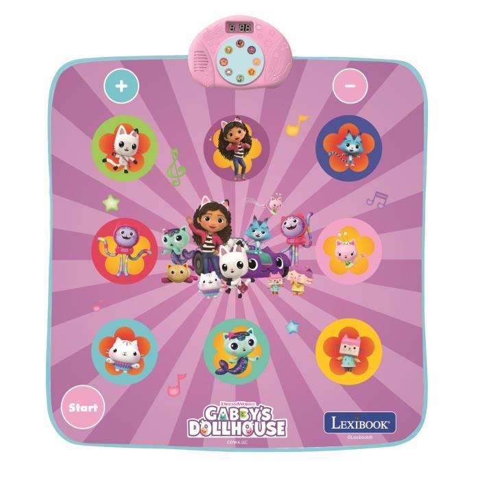 Gabby and the Magic House Electronic, Bluetooth and Luminous Dance Mat with 6 Game Modes