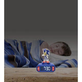 LEXIBOOK - Réveil veilleuse Sonic - Sons et mélodies, écran LCD rétro-éclairé et lumineux - Bleu