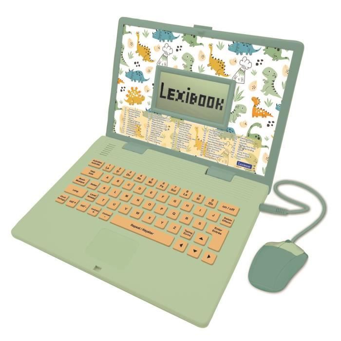 Lexibook - Bilingual educational computer Dinosaur - 124 activities (EN/FR)