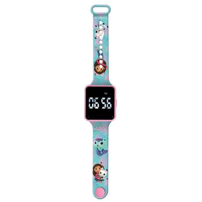 Lexibook - Gabby et la Maison Magique - Montre LED connectÈe - Bracelet ajustable