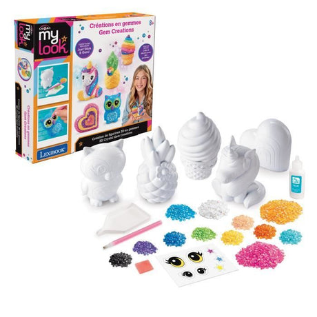LEXIBOOK CRAZART - Création de figurines 3D en pierres précieuses - Des 8 ans