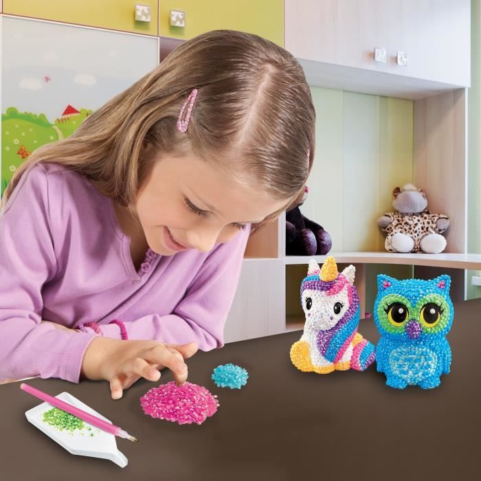 LEXIBOOK CRAZART - Création de figurines 3D en pierres précieuses - Des 8 ans