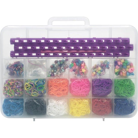 LEXIBOOK CRAZART - Coffret géant studio élastique a tisser tout-en-un