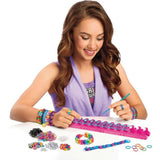 LEXIBOOK CRAZART - Kit de Bracelet élastiques a Tisser Rock 'n' Roll, Rose Violet Bleu Vert Orange Jaune Rouge Noir Blanc
