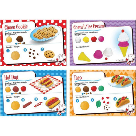 LEXIBOOK CRAZART - Kit de pâte a modeler douce et malléable super chef - 8  pôts inclus