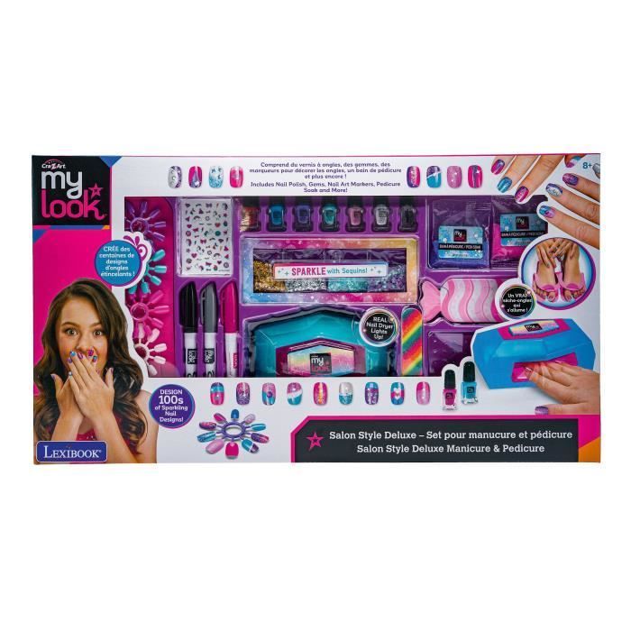 LEXIBOOK - Salon style deluxe - set pour manucure et pédicure