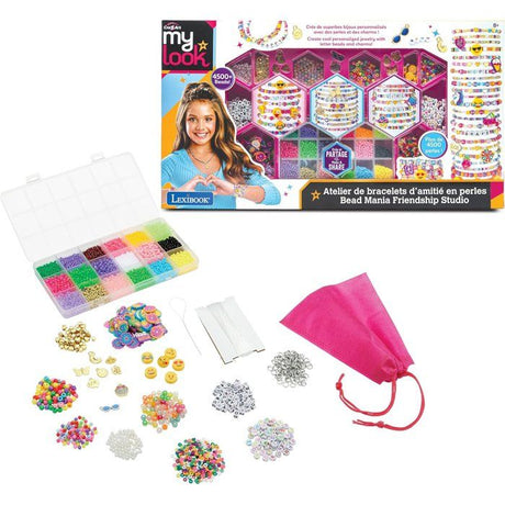LEXIBOOK CRAZART - Atelier de bracelets d'amitié a perles - 18 couleurs