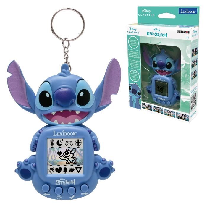 LEXIBOOK - Mon compagnon virtuel Stitch - Console de jeu portable pour enfants avec écran colorisé - Des 5 ans
