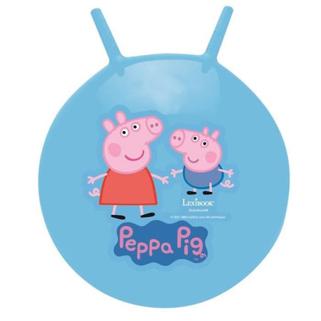 Balle sauteuse Gonflable - Lexibook - Peppa Pig - Pompe Manuelle Incluse - Plastique sécurisé et résistant - Bleu