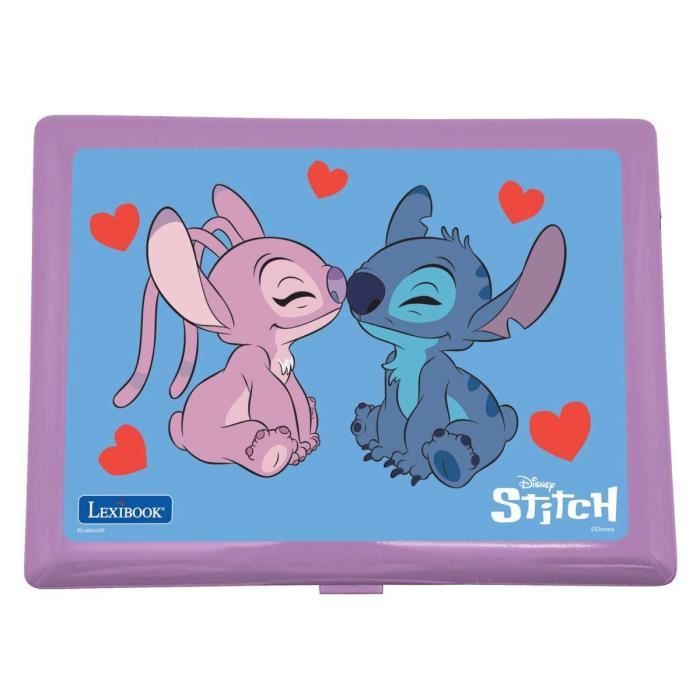 Ordinateur EXCLUSIF éducatif bilingue Stitch et Angel  124 activités (Français-Anglais)