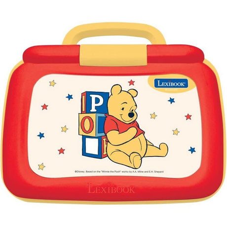 LEXIBOOK - Ordinateur portable éducatif Winnie l'ourson parlant bilingue - 40 activités en français et anglais